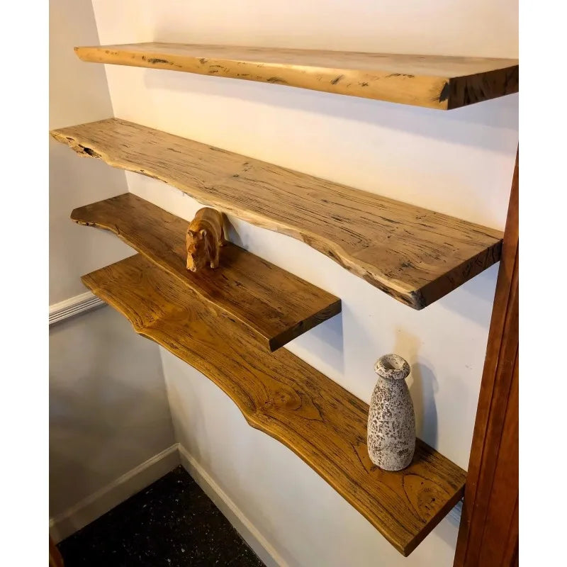Floating Shelf Solid Wood Live Edge