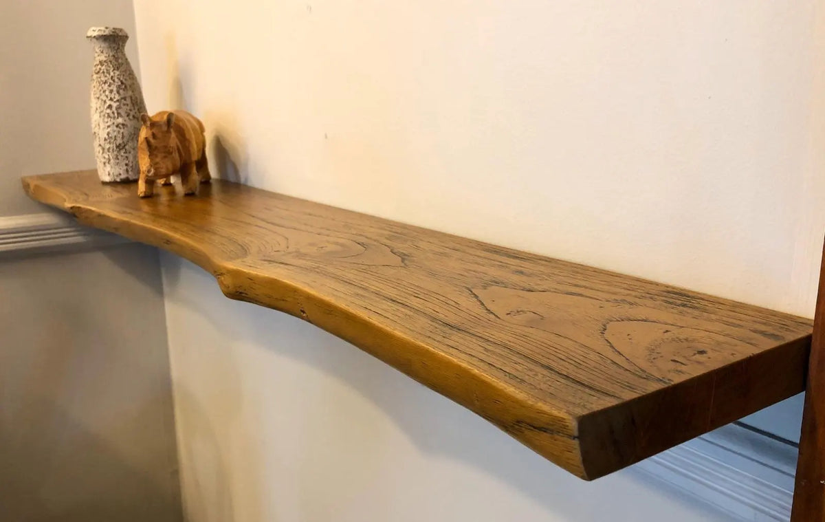 Floating Shelf Solid Wood Live Edge