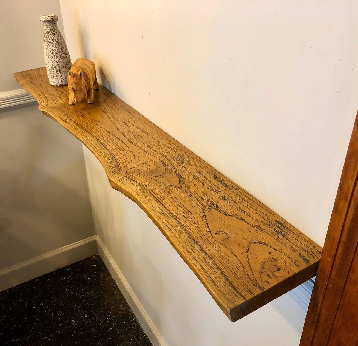 Floating Shelf Solid Wood Live Edge
