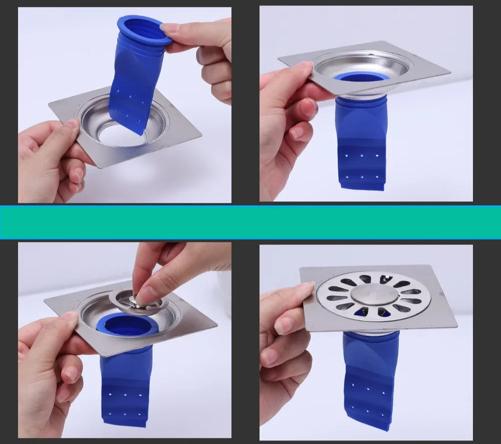 Floor Drain Backflow Preventer Anti-Odor & Insect Seal 6-Pack