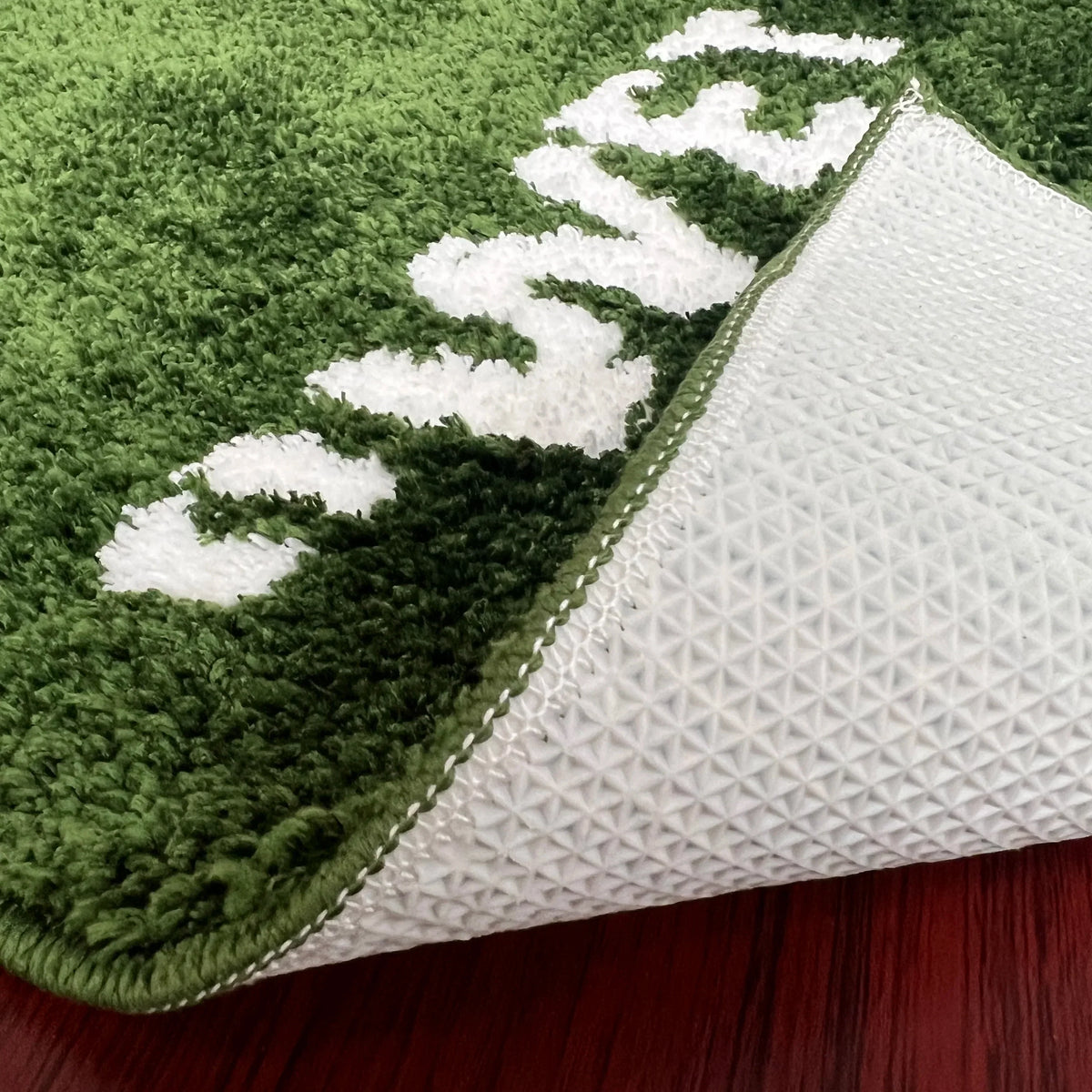 Floor Mat Plush Polyester Non-Slip Machine Washable
