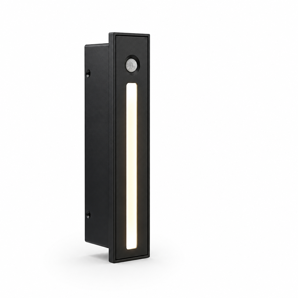 Flush-Mounted LED Motion Sensor Stair Light
