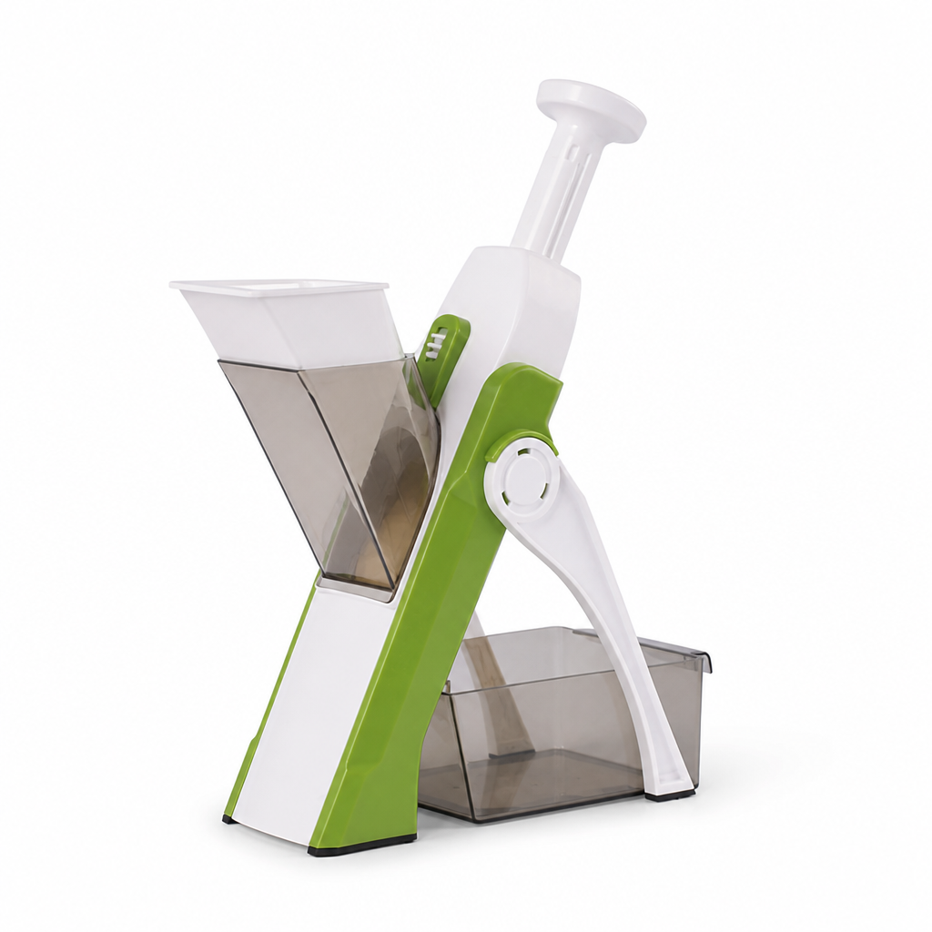 Foldable Feet, Detachable Container Vegetable Slicer (5-in-1)