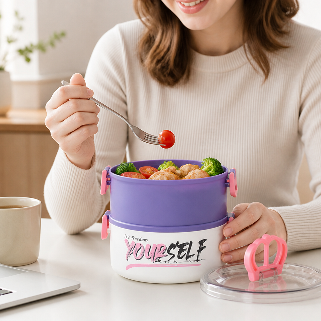 Food Storage Container Airtight Locking Lid BPA-Free