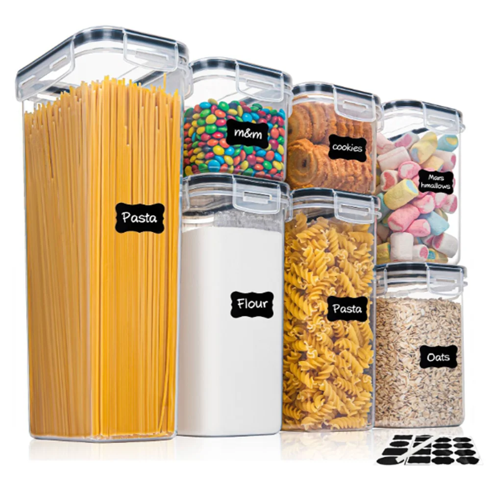 Food Storage Container Set Airtight & Stackable BPA-Free 7-Piece
