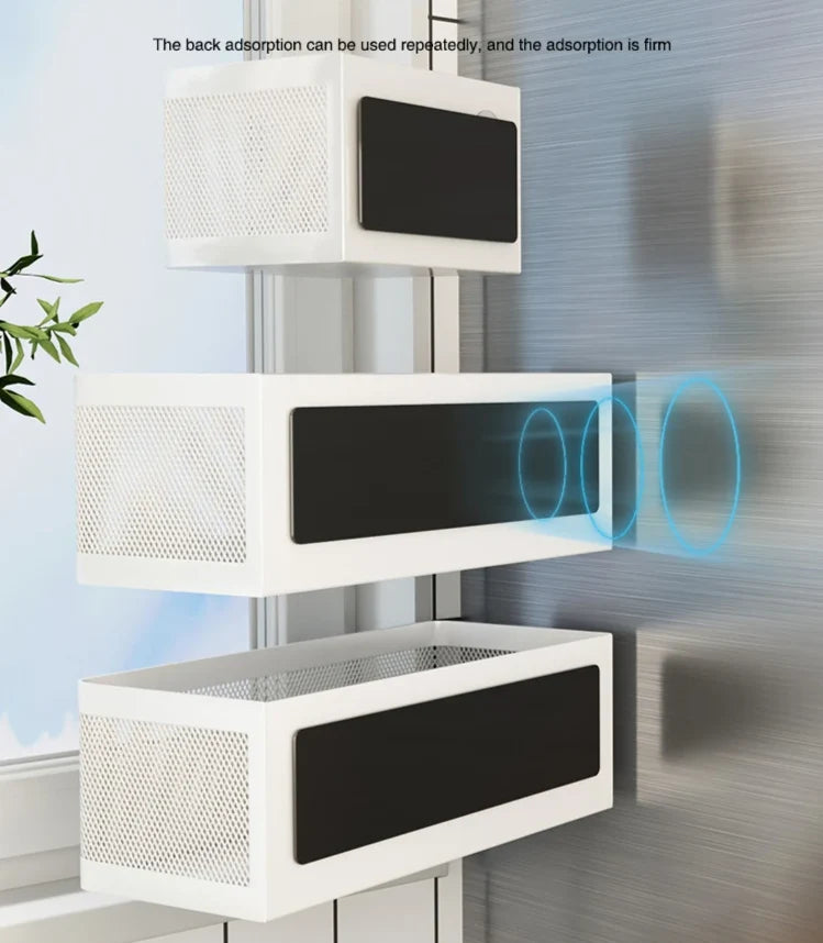 Fridge Side Shelf Magnetic Tool-Free Space-Saving