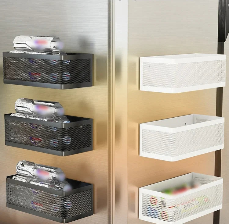 Fridge Side Shelf Magnetic Tool-Free Space-Saving