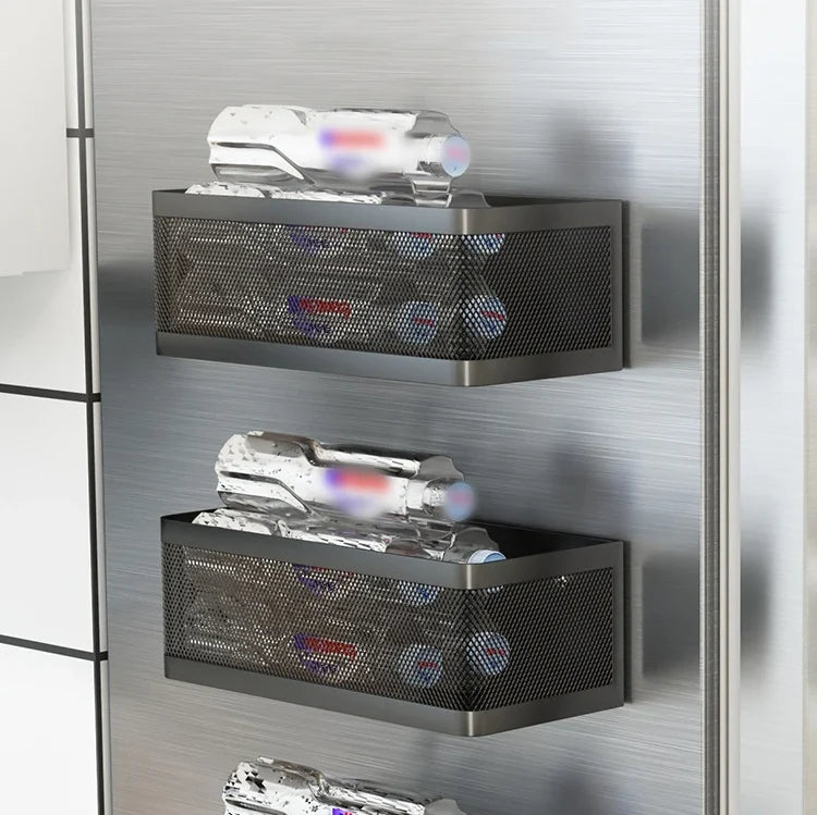 Fridge Side Shelf Magnetic Tool-Free Space-Saving
