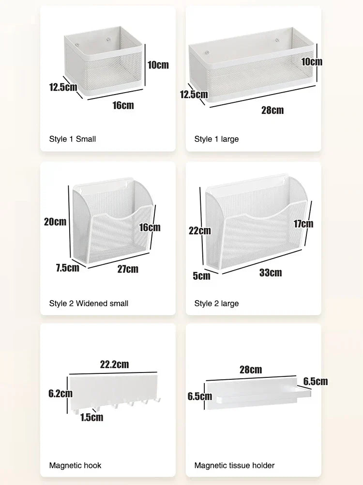 Fridge Side Shelf Magnetic Tool-Free Space-Saving