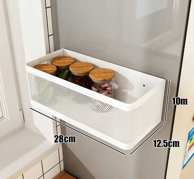 Fridge Side Shelf Magnetic Tool-Free Space-Saving