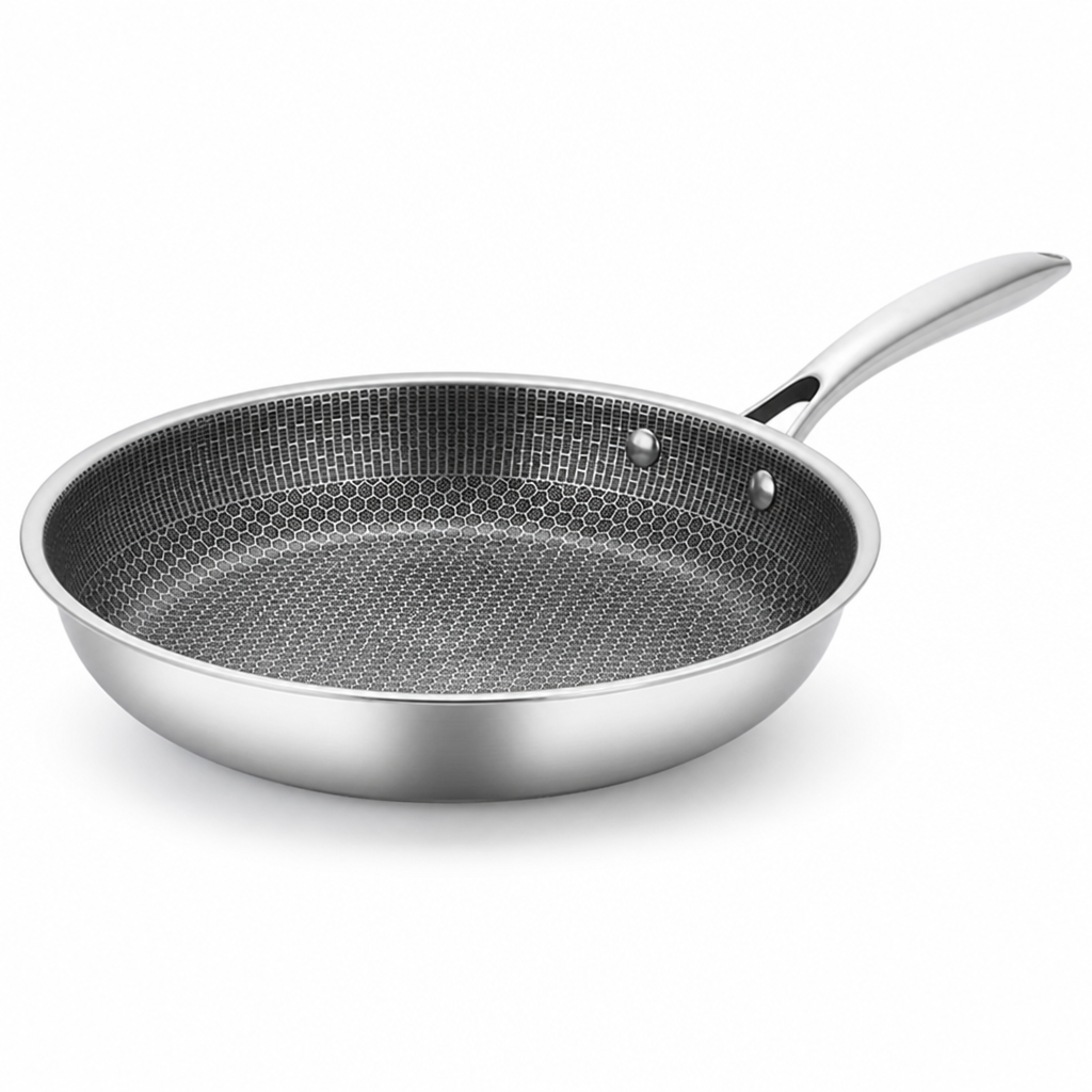Frying Pan Non-Stick Stainless Steel All-Hob Compatible