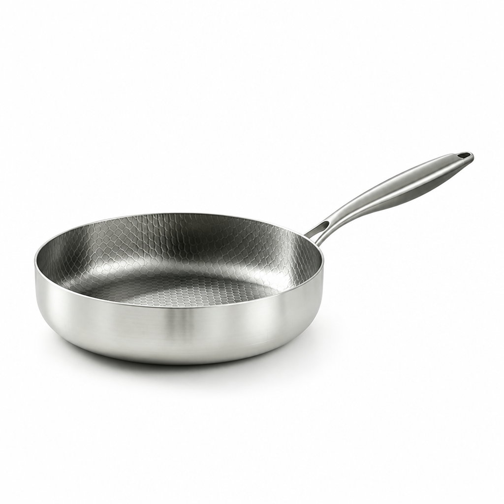 Frying Pan Nonstick Induction & Gas Compatible Ergonomic Handle