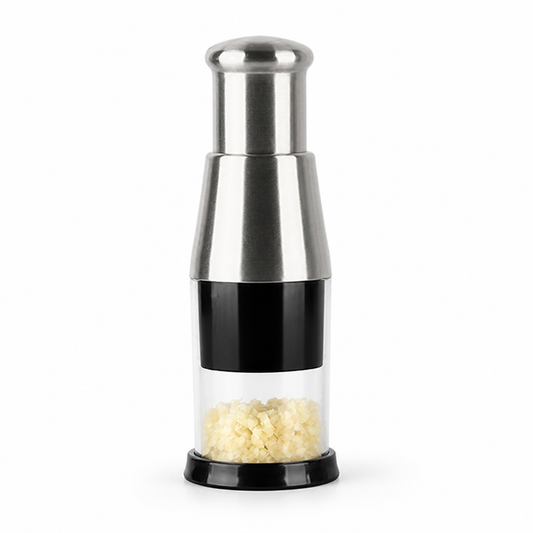 Garlic Press Ergonomic Stainless Steel Blades Easy Clean