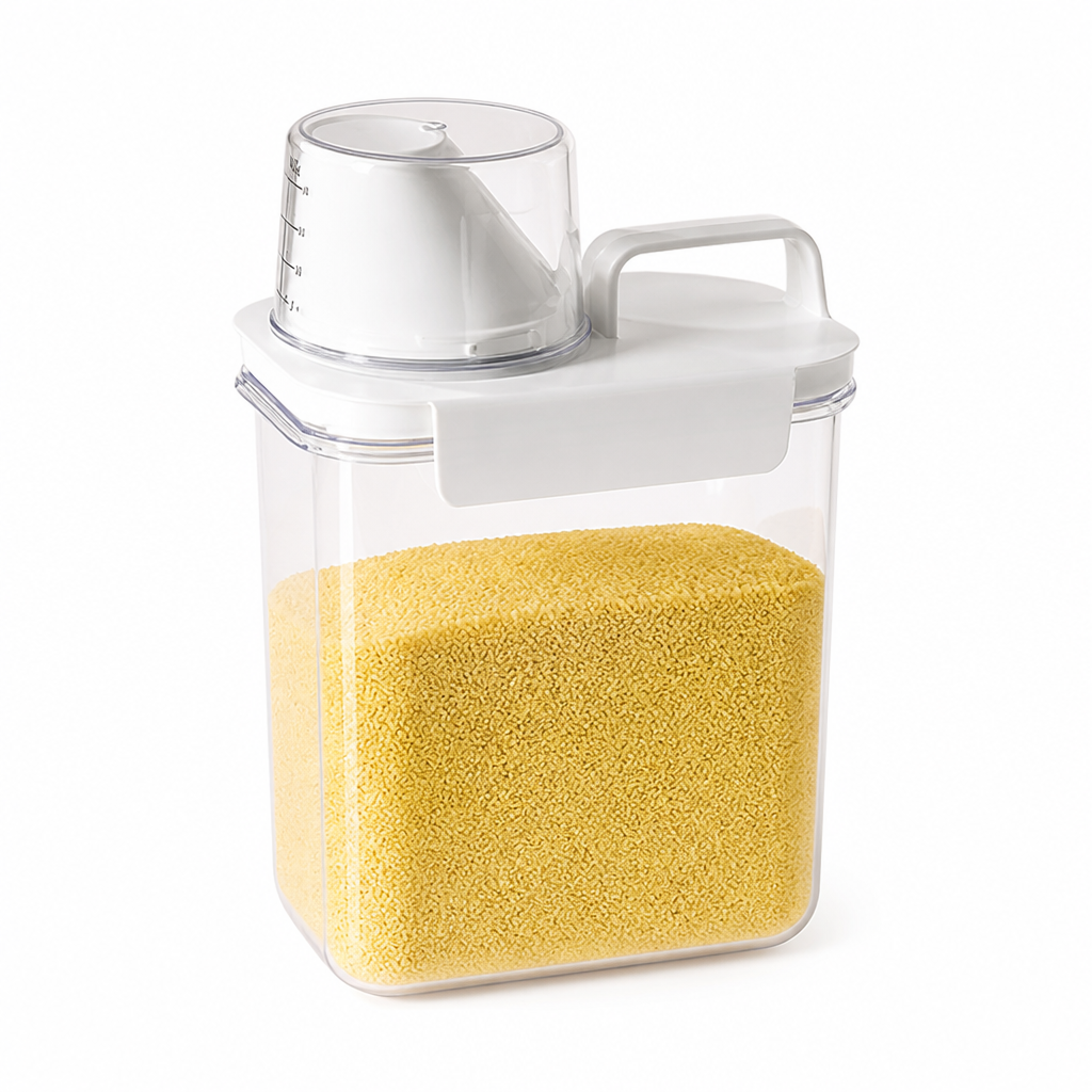 Grain Storage Container Airtight Seal & Measuring Scale