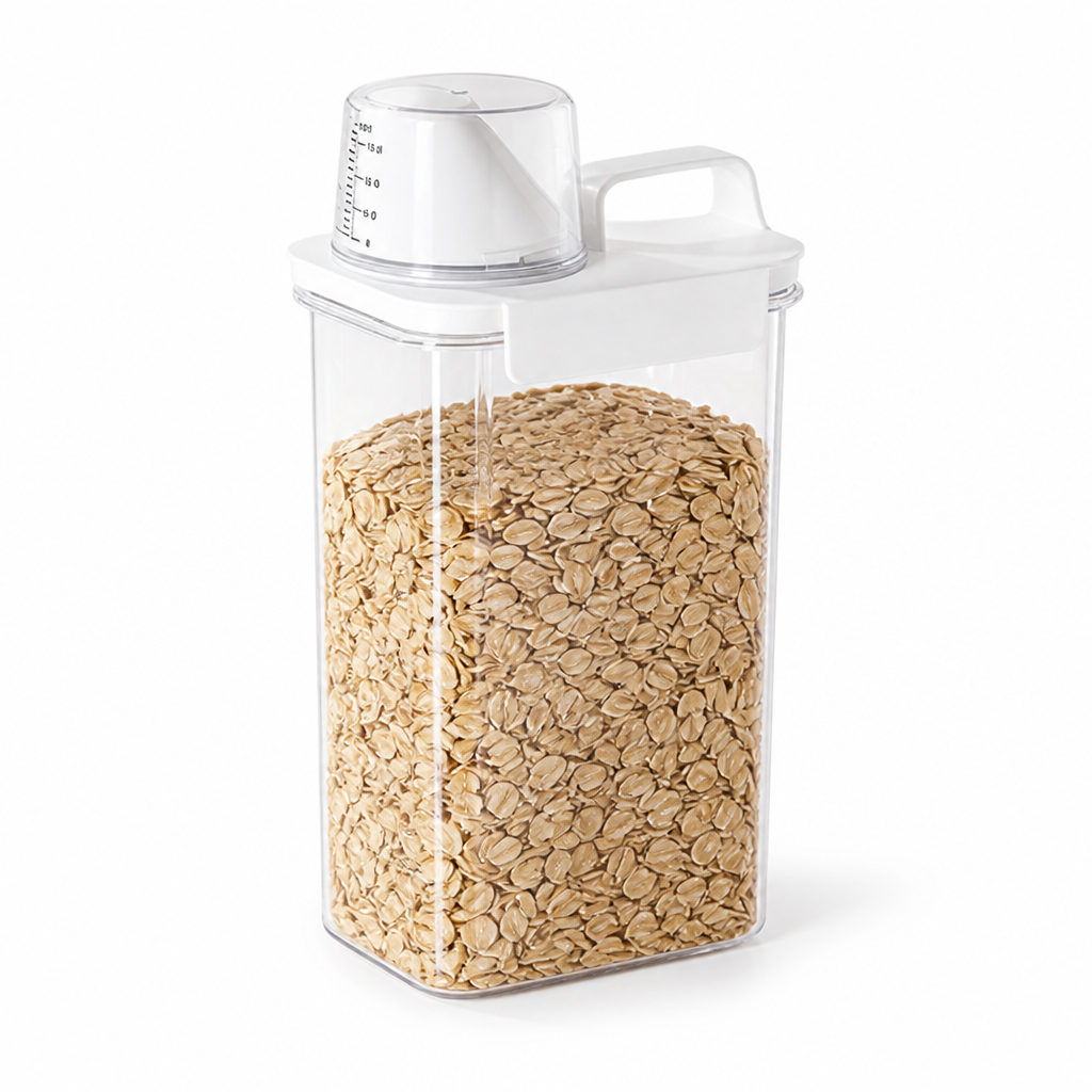 Grain Storage Container Airtight Seal & Measuring Scale
