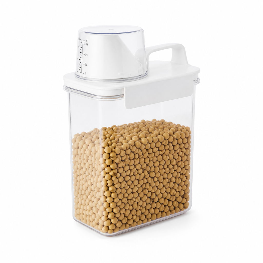Grain Storage Container Airtight Seal & Measuring Scale