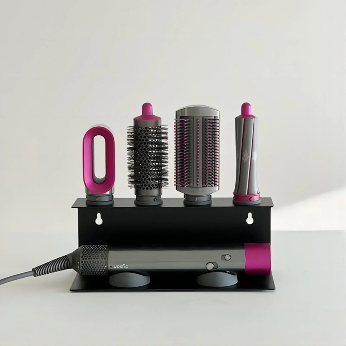 Hair Tool Organizer Wall-Mounted Carbon Steel Rust-Resistant