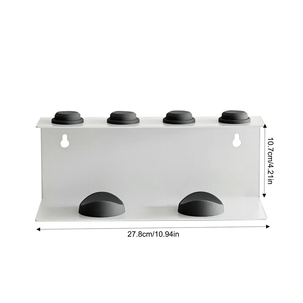 Hair Tool Organizer Wall-Mounted Carbon Steel Rust-Resistant