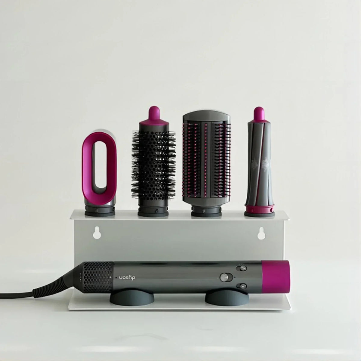 Hair Tool Organizer Wall-Mounted Carbon Steel Rust-Resistant