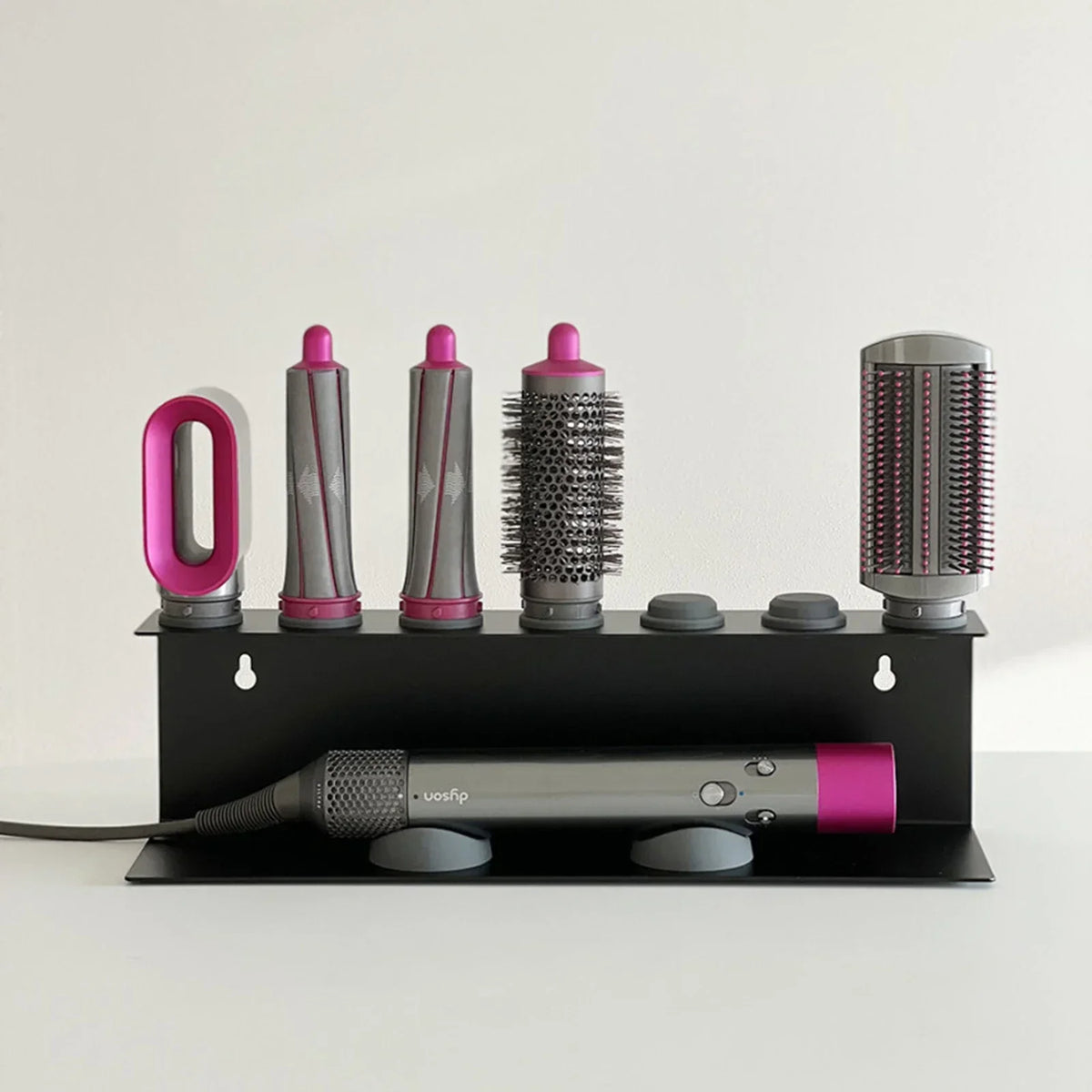 Hair Tool Organizer Wall-Mounted Carbon Steel Rust-Resistant