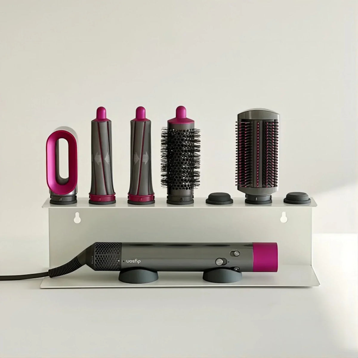 Hair Tool Organizer Wall-Mounted Carbon Steel Rust-Resistant