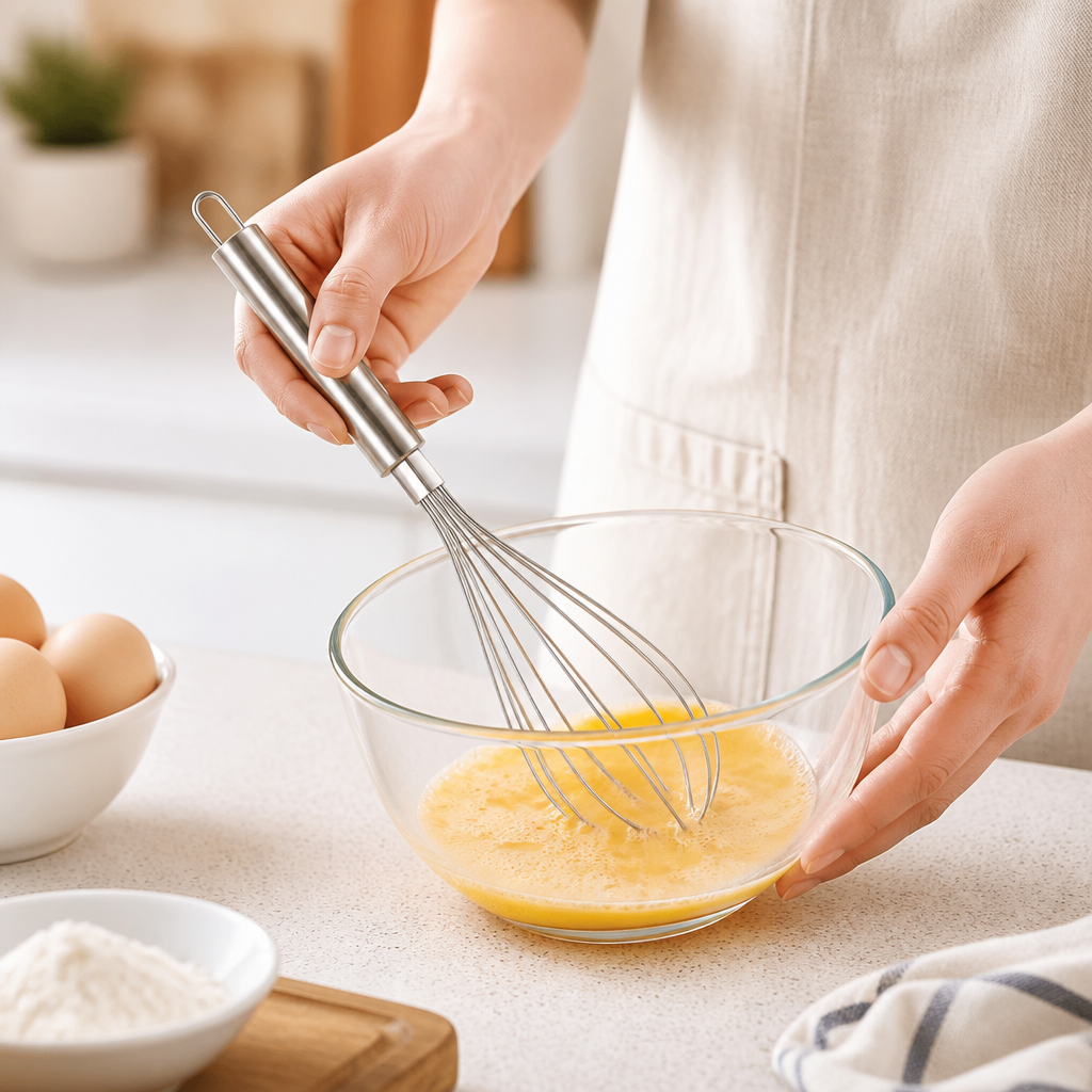 Hand Whisk Stainless Steel Ergonomic Dishwasher Safe