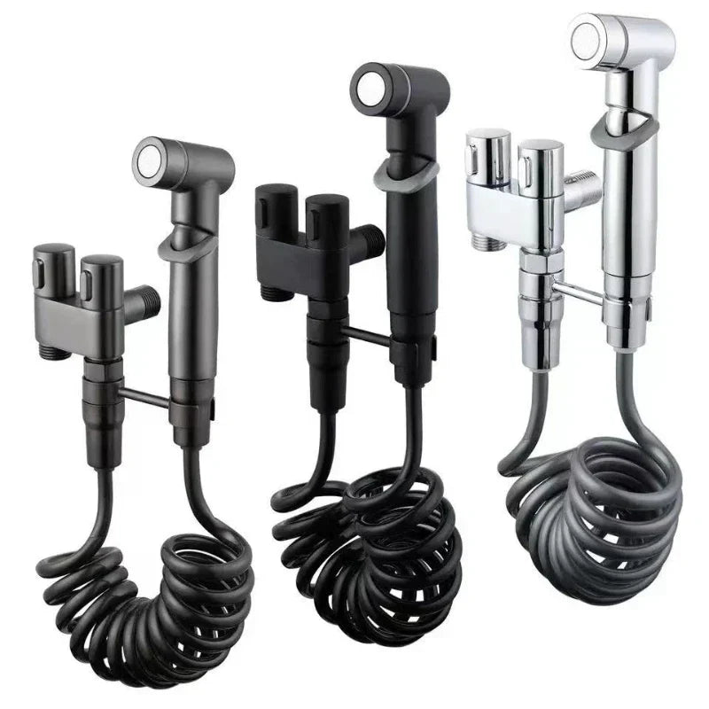 Handheld Bidet Sprayer Wall-Mounted Solid Brass Core