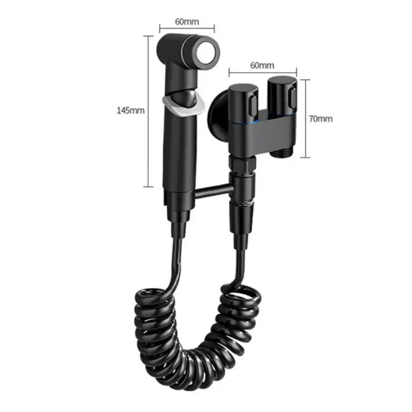 Handheld Bidet Sprayer Wall-Mounted Solid Brass Core