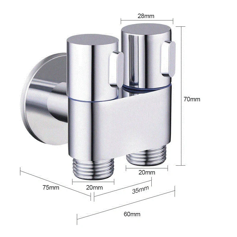Handheld Bidet Sprayer Wall-Mounted Solid Brass Core