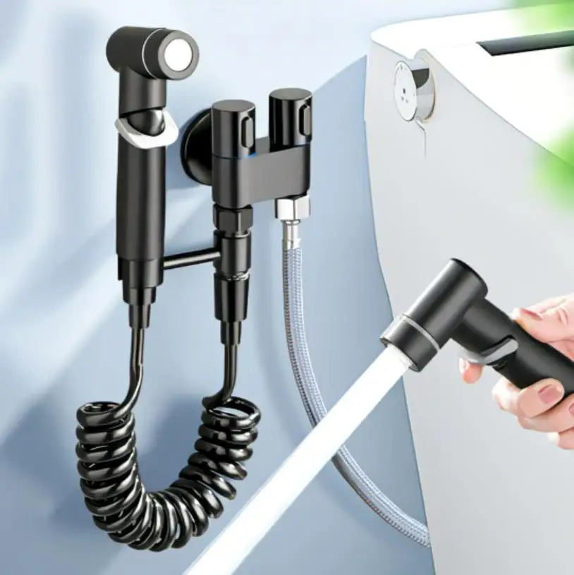 Handheld Bidet Sprayer Wall-Mounted Solid Brass Core