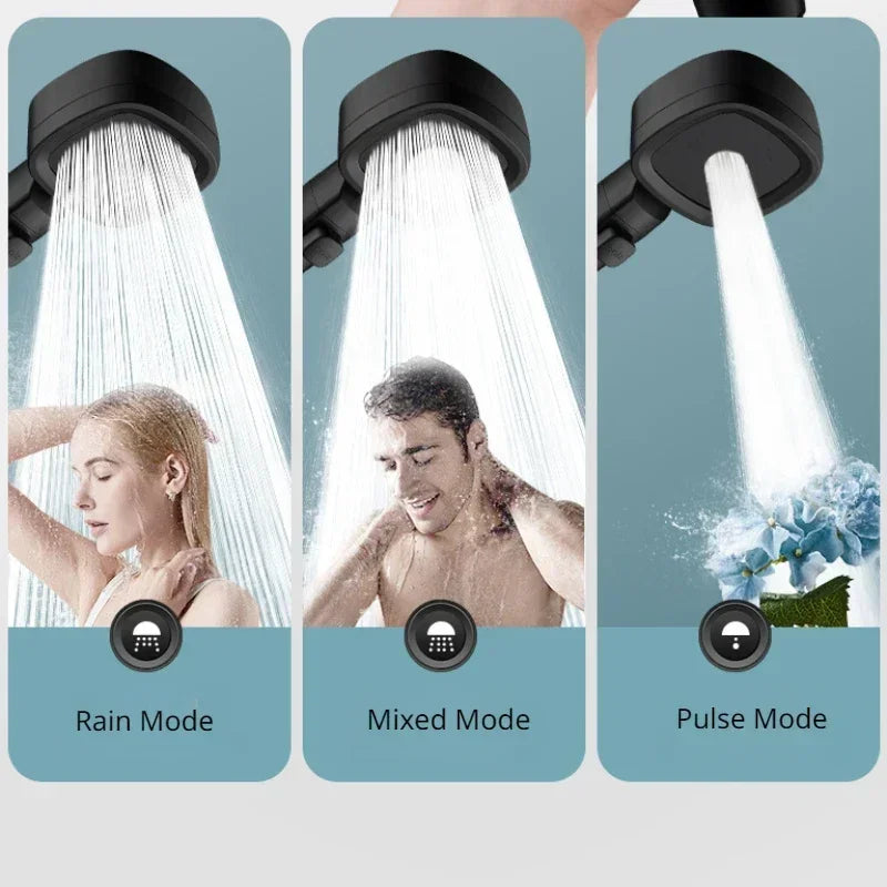 Handheld Shower Head High-Pressure Water-Saving Pause Button