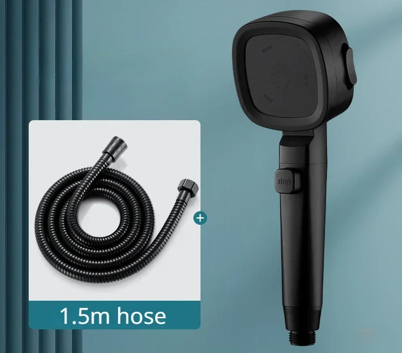 Handheld Shower Head High-Pressure Water-Saving Pause Button