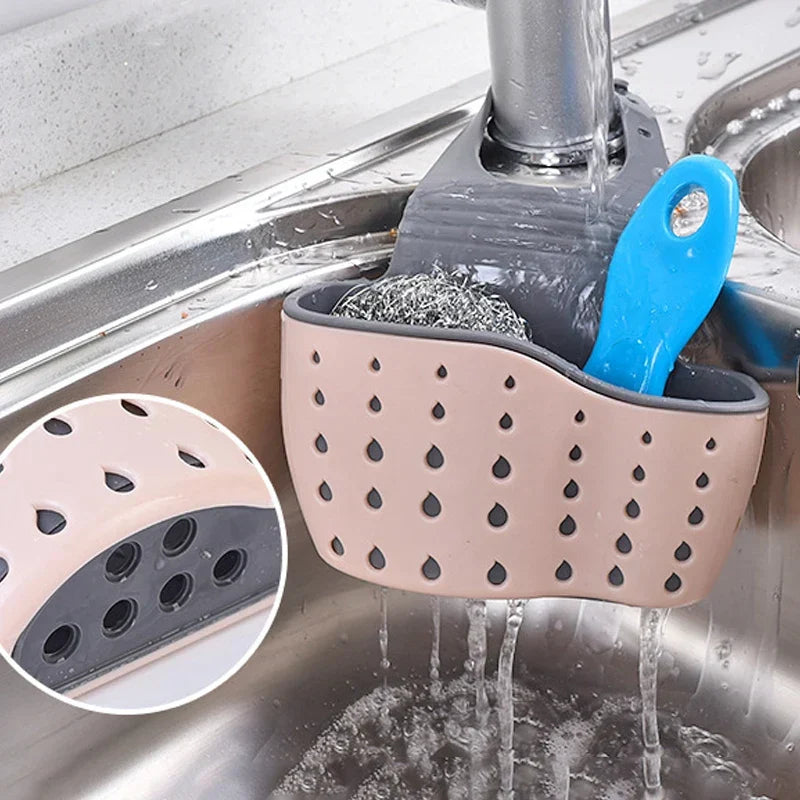 Hanging Sink Organizer Adjustable Tool-Free Quick-Drying