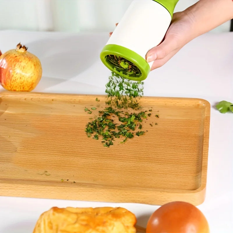 Herb & Vegetable Chopper Manual Stainless Steel Blades Dishwasher-Safe