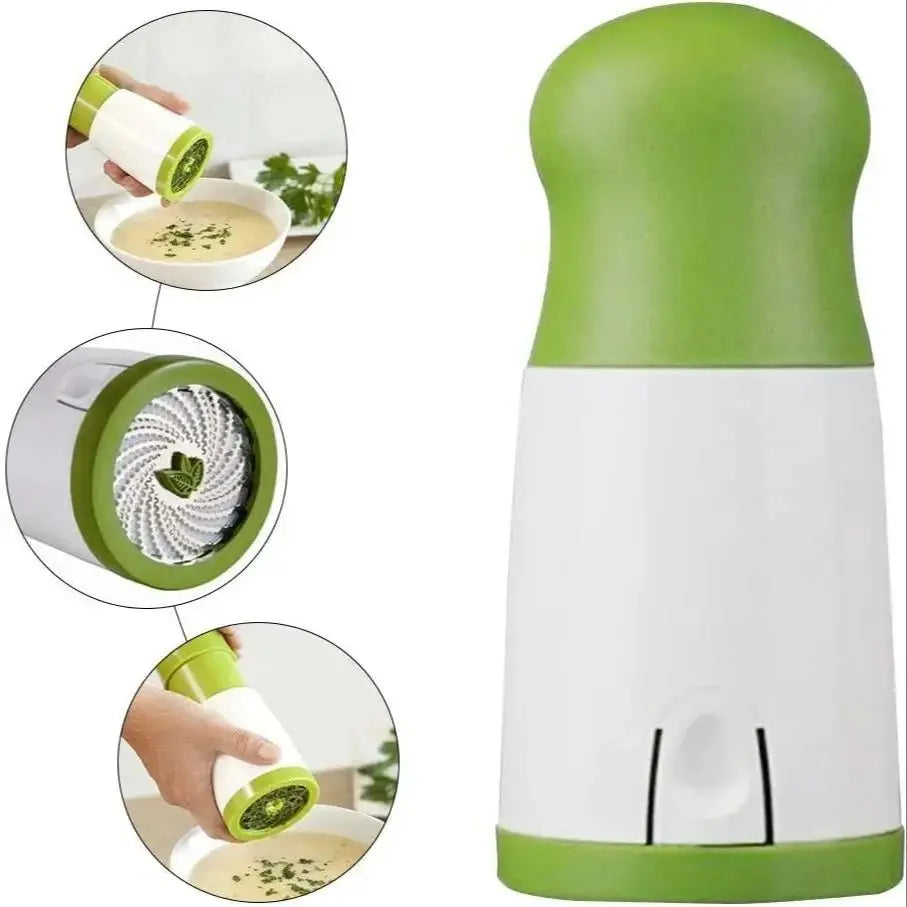 Herb & Vegetable Chopper Manual Stainless Steel Blades Dishwasher-Safe