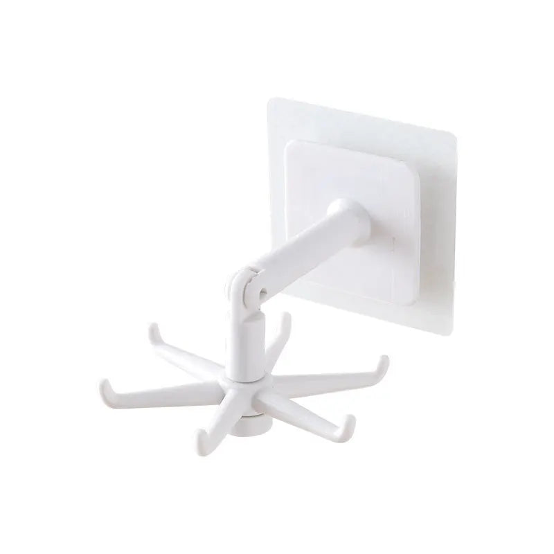 Hook Organizer 360 Degree Rotating Self-Adhesive No-Drill