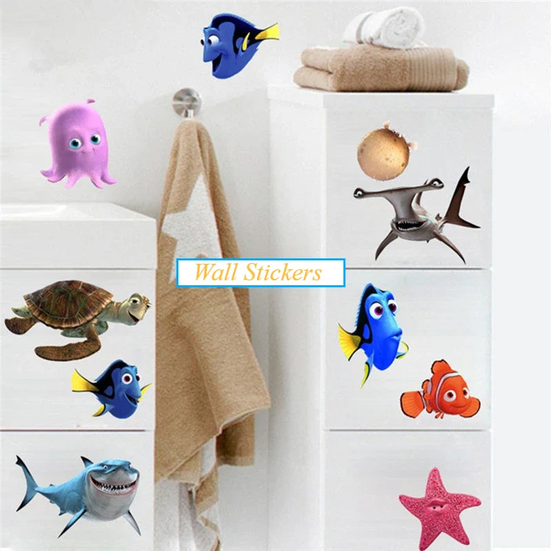 Kids Wall Stickers 3D Ocean Waterproof Vinyl