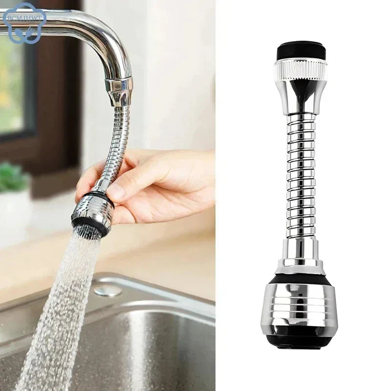Kitchen Faucet Extension Stainless Steel Water-Saving 360° Swivel