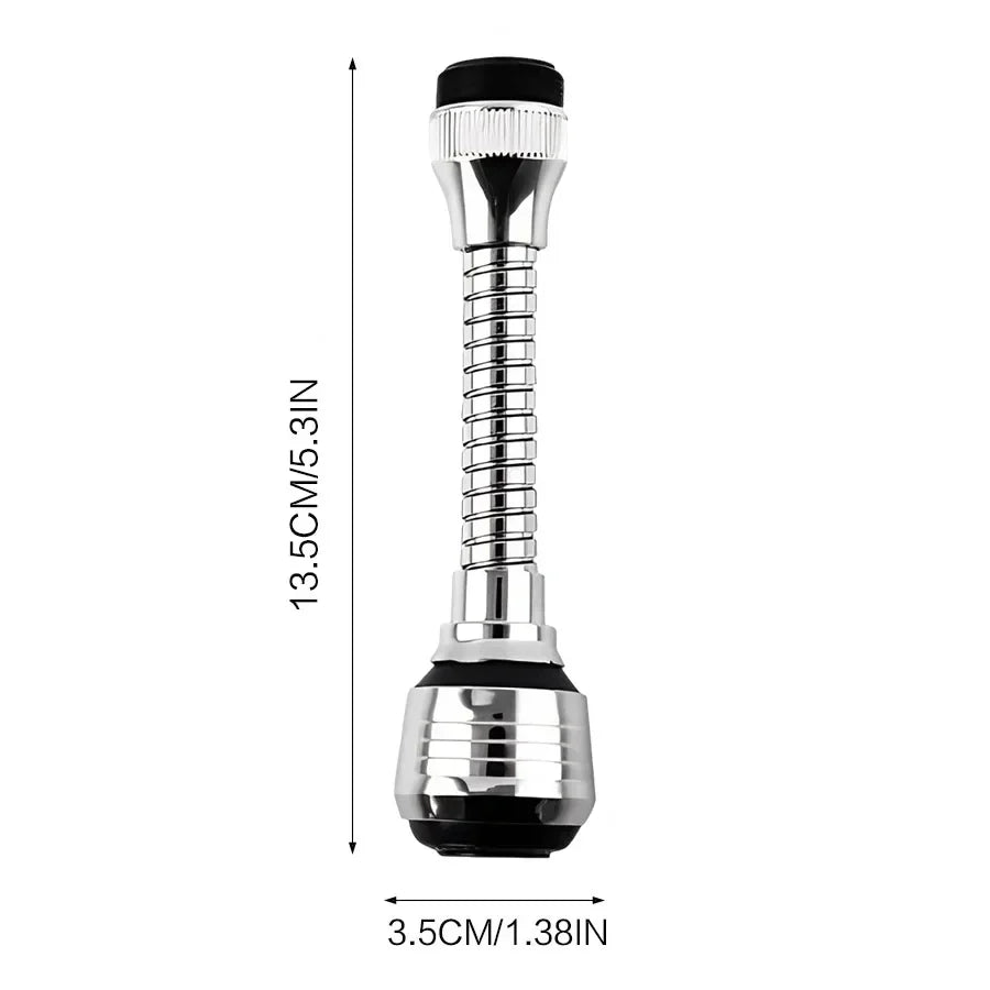 Kitchen Faucet Extension Stainless Steel Water-Saving 360° Swivel