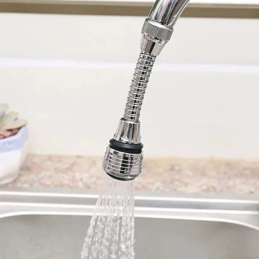 Kitchen Faucet Extension Stainless Steel Water-Saving 360° Swivel