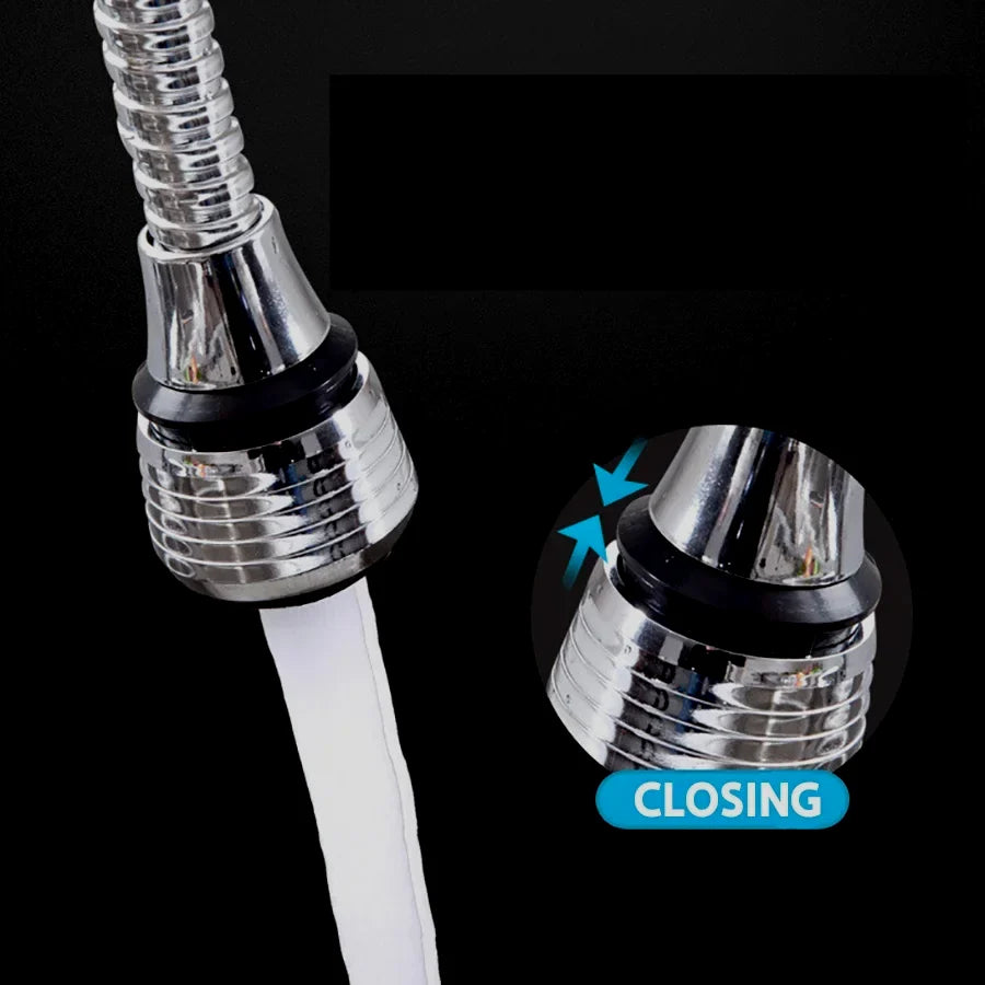 Kitchen Faucet Extension Stainless Steel Water-Saving 360° Swivel