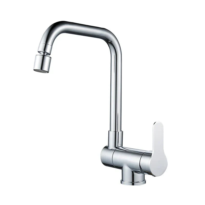 Kitchen Faucet Foldable Spout 360 Degree Swivel Dual Spray