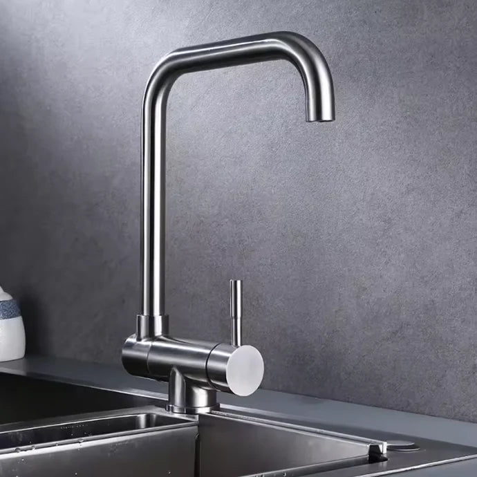 Kitchen Faucet Foldable Spout 360 Degree Swivel Dual Spray