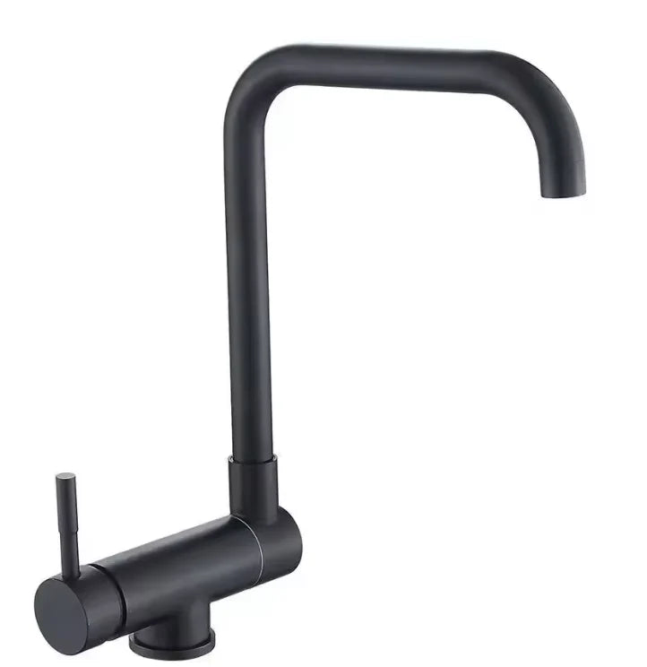 Kitchen Faucet Foldable Spout 360 Degree Swivel Dual Spray