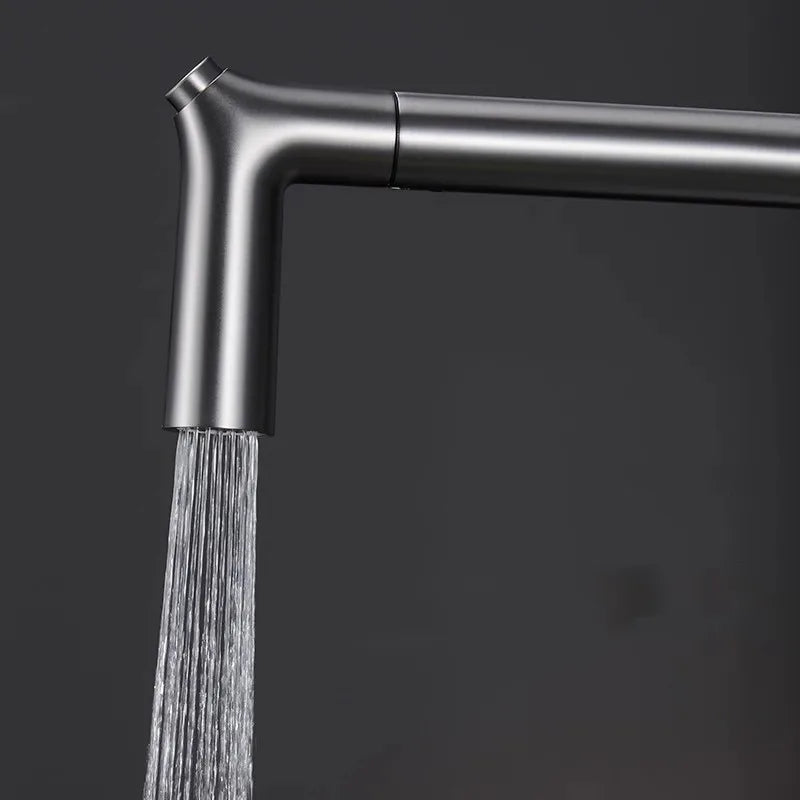 Kitchen Faucet Pull-Out Spray Solid Brass 360 Swivel