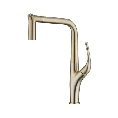 Kitchen Faucet Pull-Out Spray Solid Brass 360 Swivel