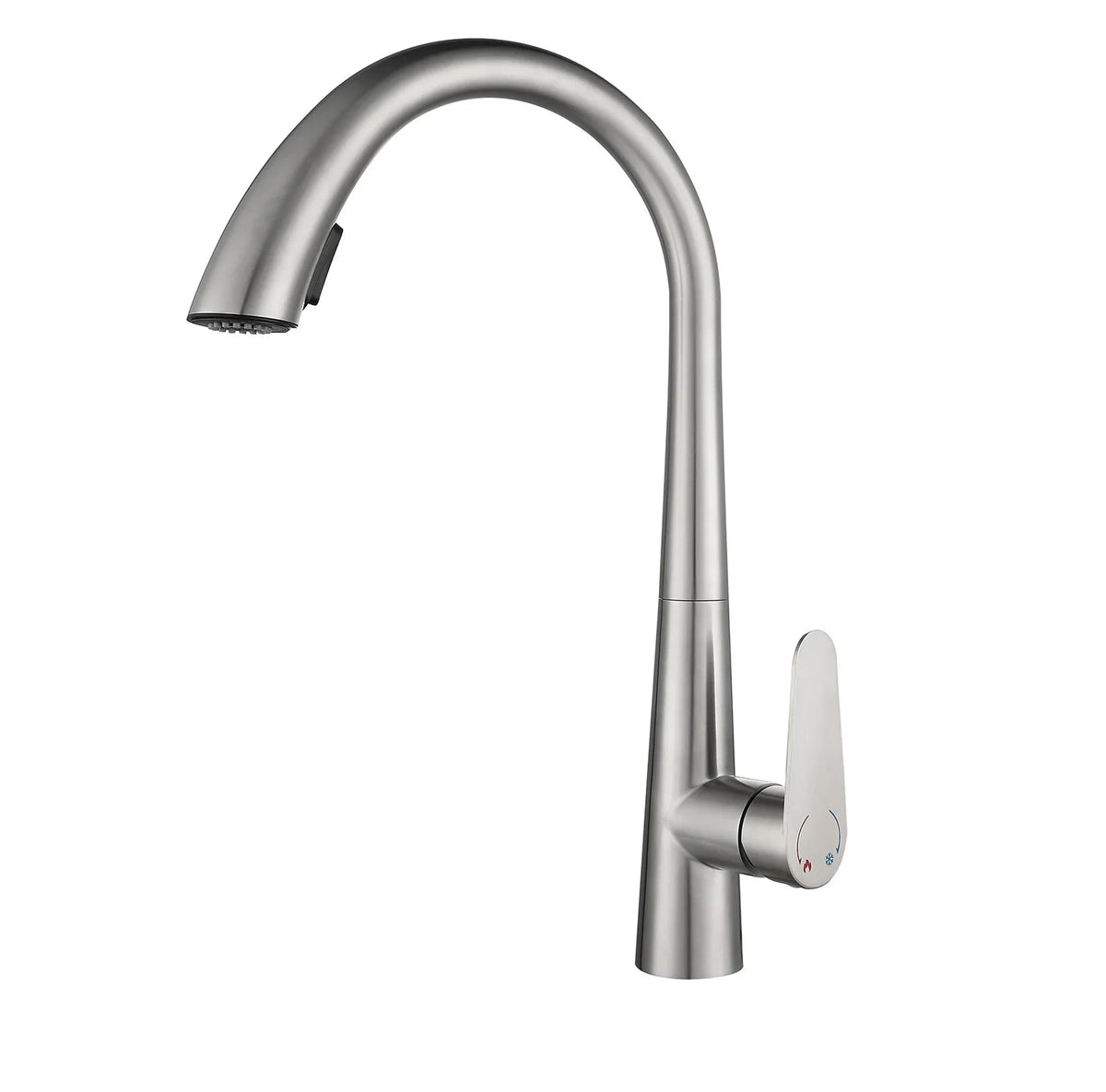 Kitchen Faucet Pull-Out Sprayer & Single-Handle 304 Stainless Steel