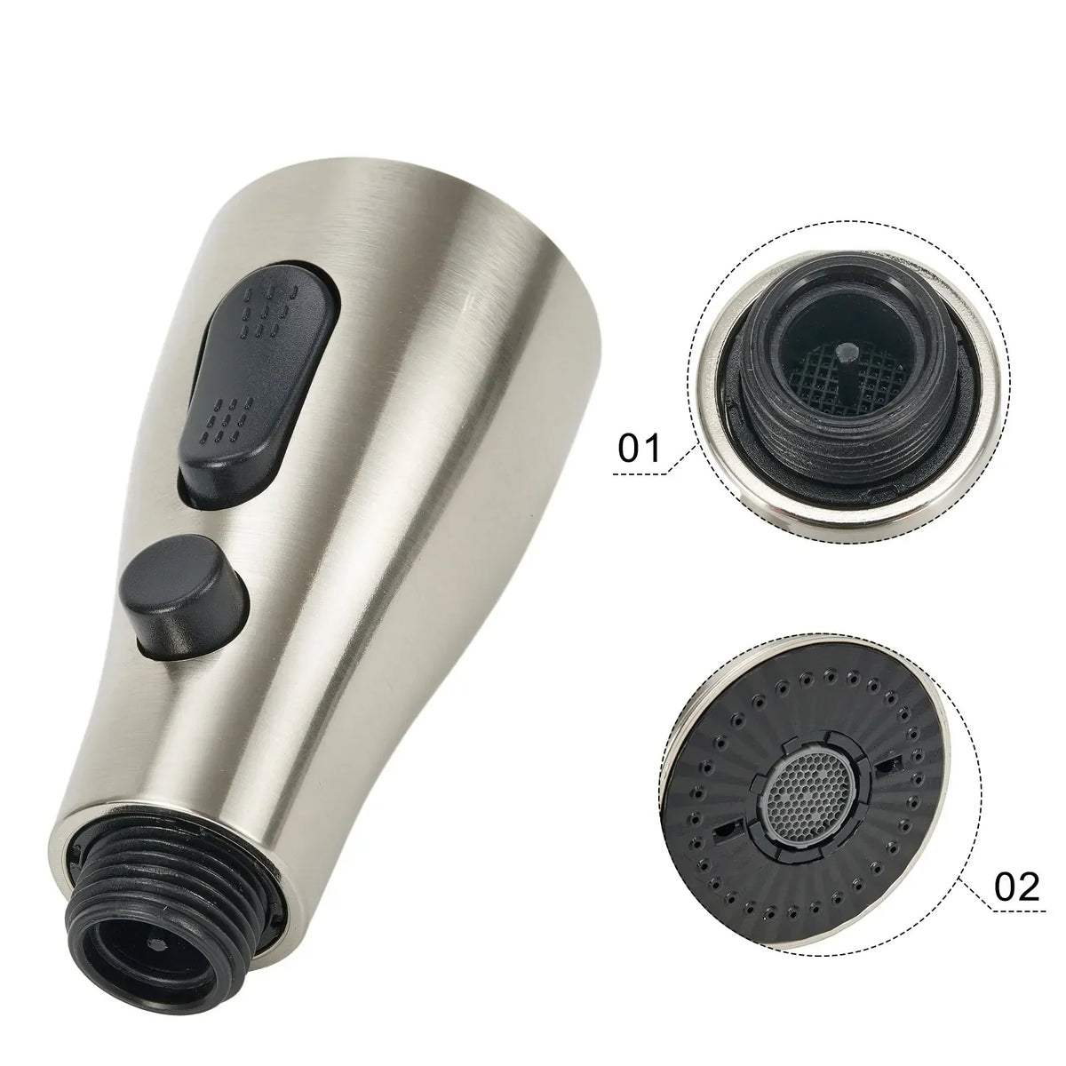 Kitchen Faucet Spray Head 3-Mode Universal Connector