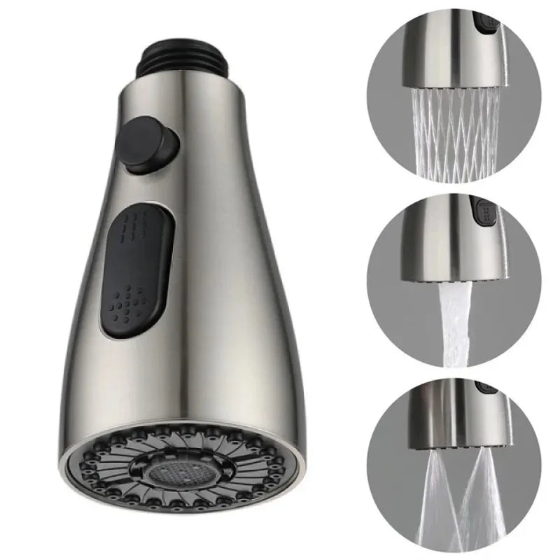 Kitchen Faucet Spray Head 3-Mode Universal Connector