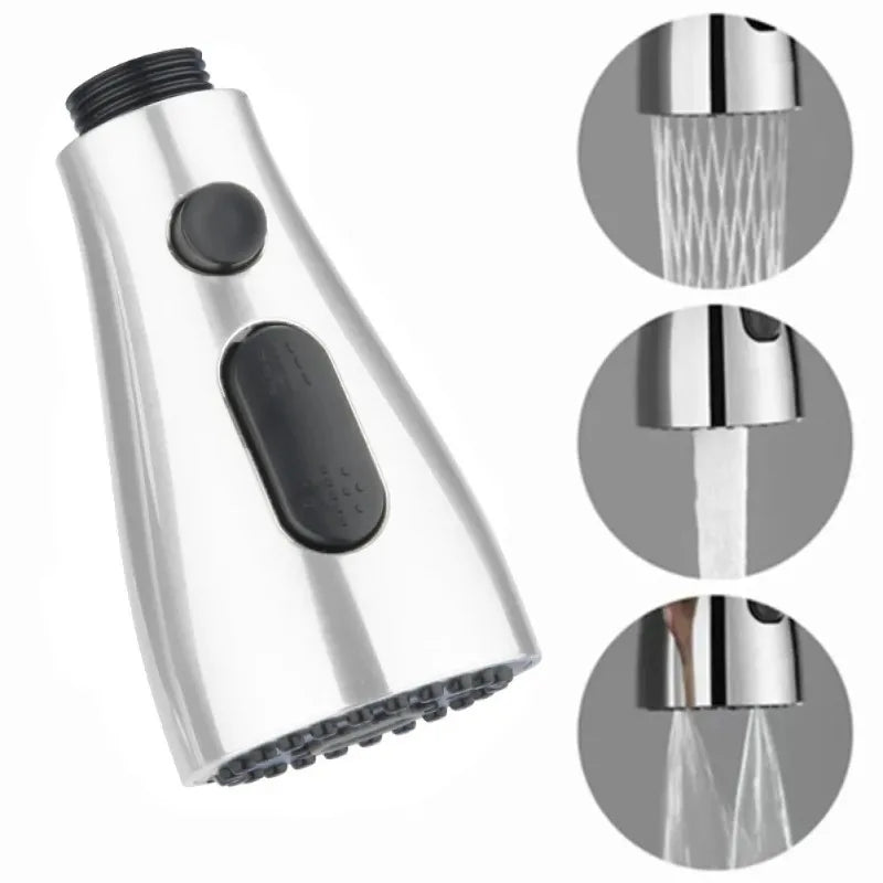 Kitchen Faucet Spray Head 3-Mode Universal Connector